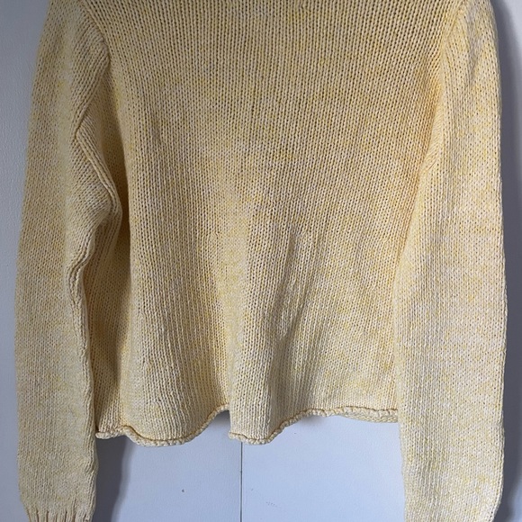 Dannijo Cardigan with pearl buttons yellow color size XL used - Picture 6 of 7